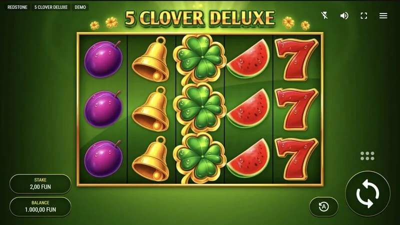 5 Clover Deluxe – spillskjerm